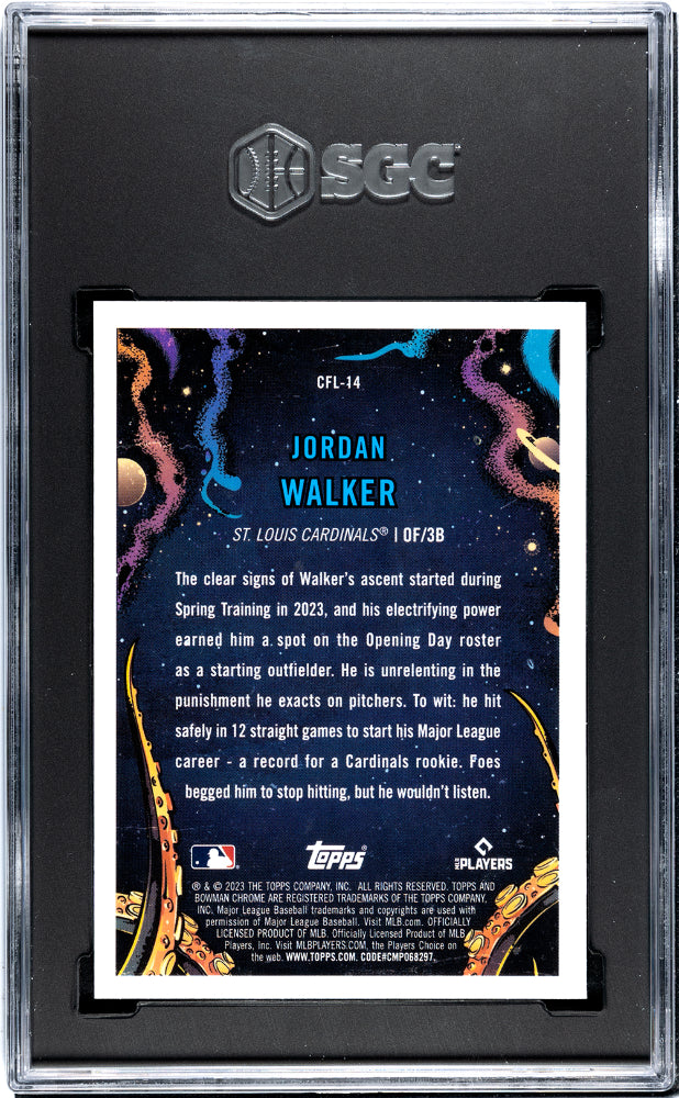 2023 Bowman Chrome Jordan Walker #CFL-14 SGC 9.5