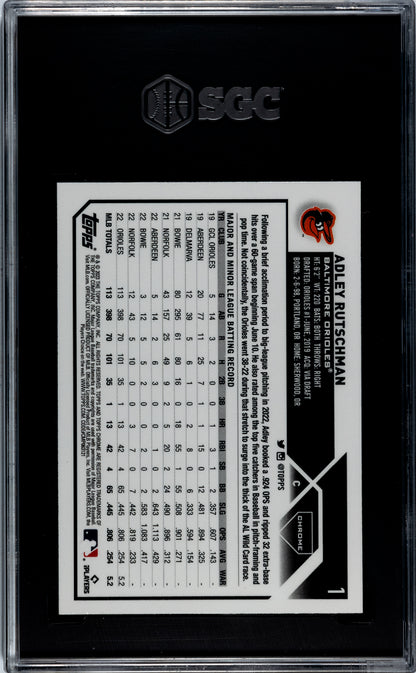 2023 Topps Chrome Adley Rutschman #1 SGC 10