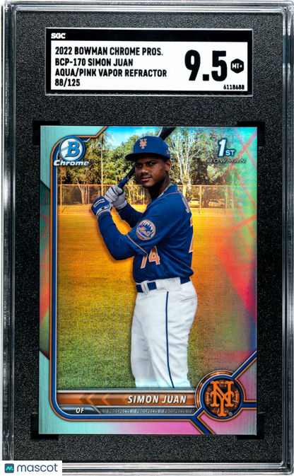 2022 Bowman Chrome Simon Juan #BCP-170 SGC 9.5