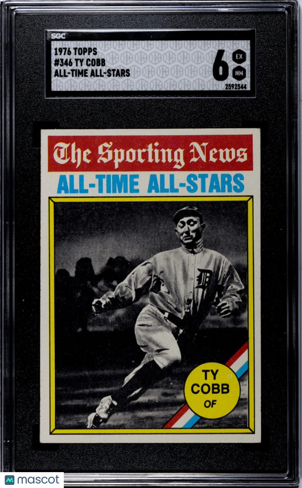 1976 Topps Ty Cobb #346 SGC 6