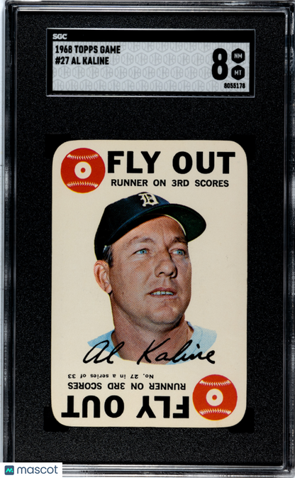 1968 Topps Game Al Kaline #27 SGC 8