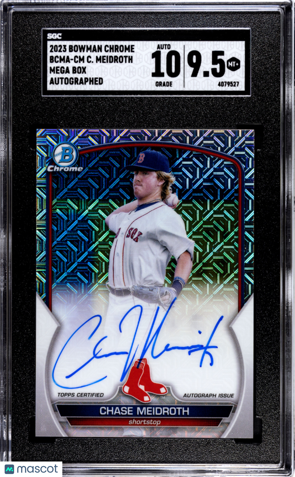 2023 Bowman Chrome Mega Box Chase Meidroth #BCMA-CM Autograph SGC 9.5