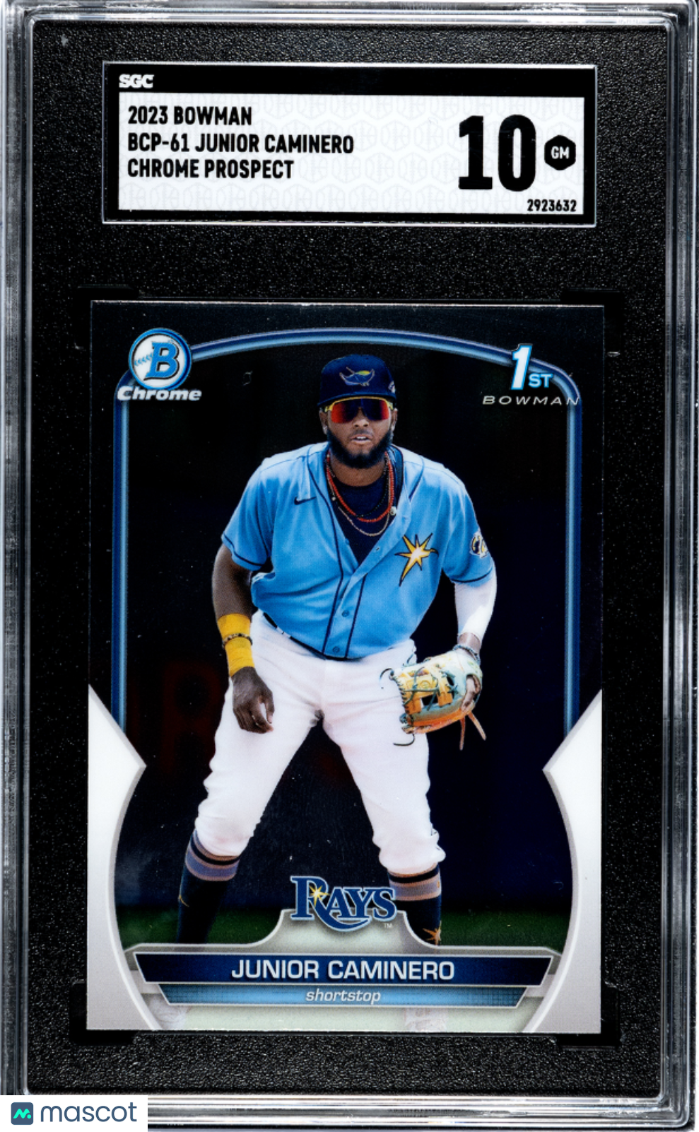 2023 Bowman Junior Caminero #BCP-61 CHR. Pros. SGC 10